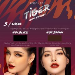 Bút Kẻ Mắt Nước Siêu Mảnh, Sắc Nét, Chống Trôi Hiệu Quả Lemonade Supertiger Tigereyes Liner 1g