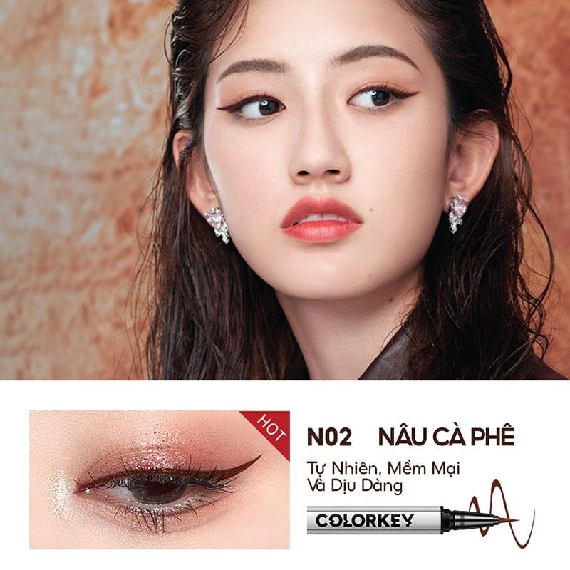 Bút kẻ mắt Colorkey floating color liquid eyeliner