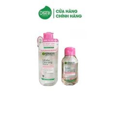 Nước tẩy trang Garnier da nhạy cảm nắp hồng