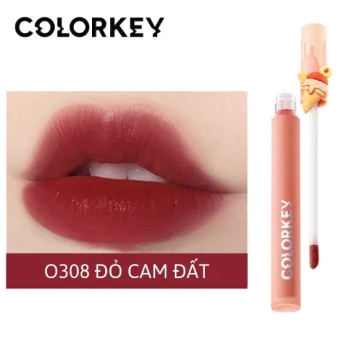 Son Kem Lì Siêu Mịn Môi Colorkey Soft Matte Water Tint Lipstick Ice Cream