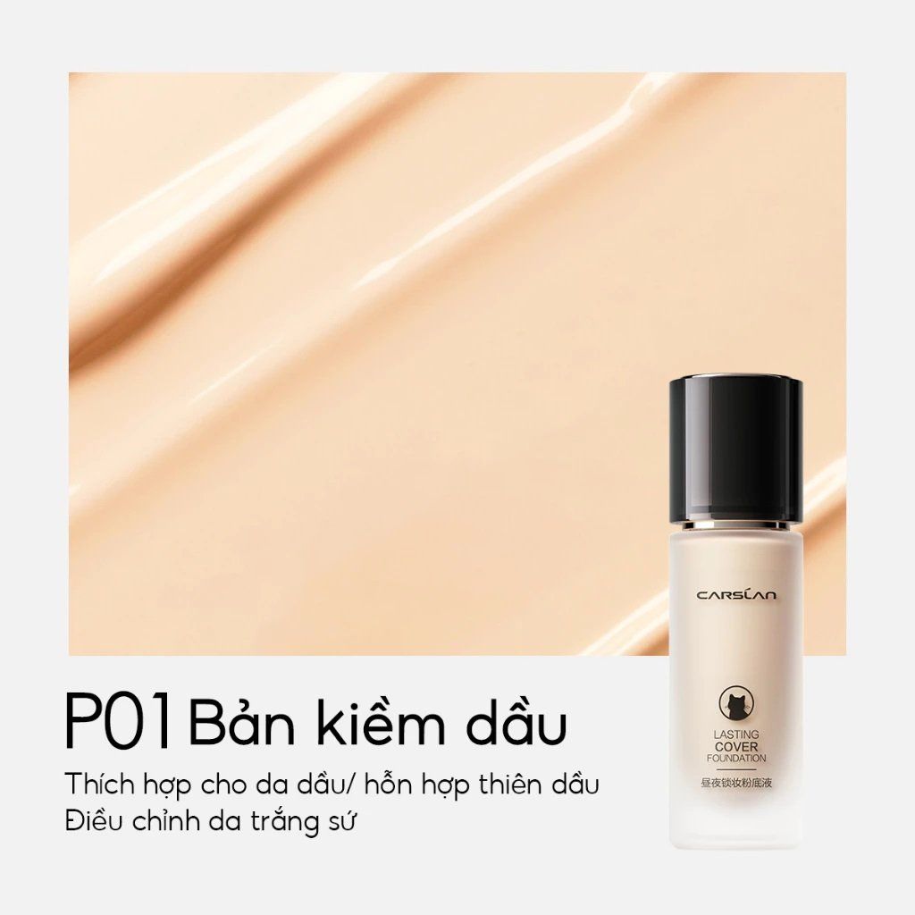 Kem Nền Carslan Lasting Moisture Foundation Ẩm Mịn Lâu Trôi 30g