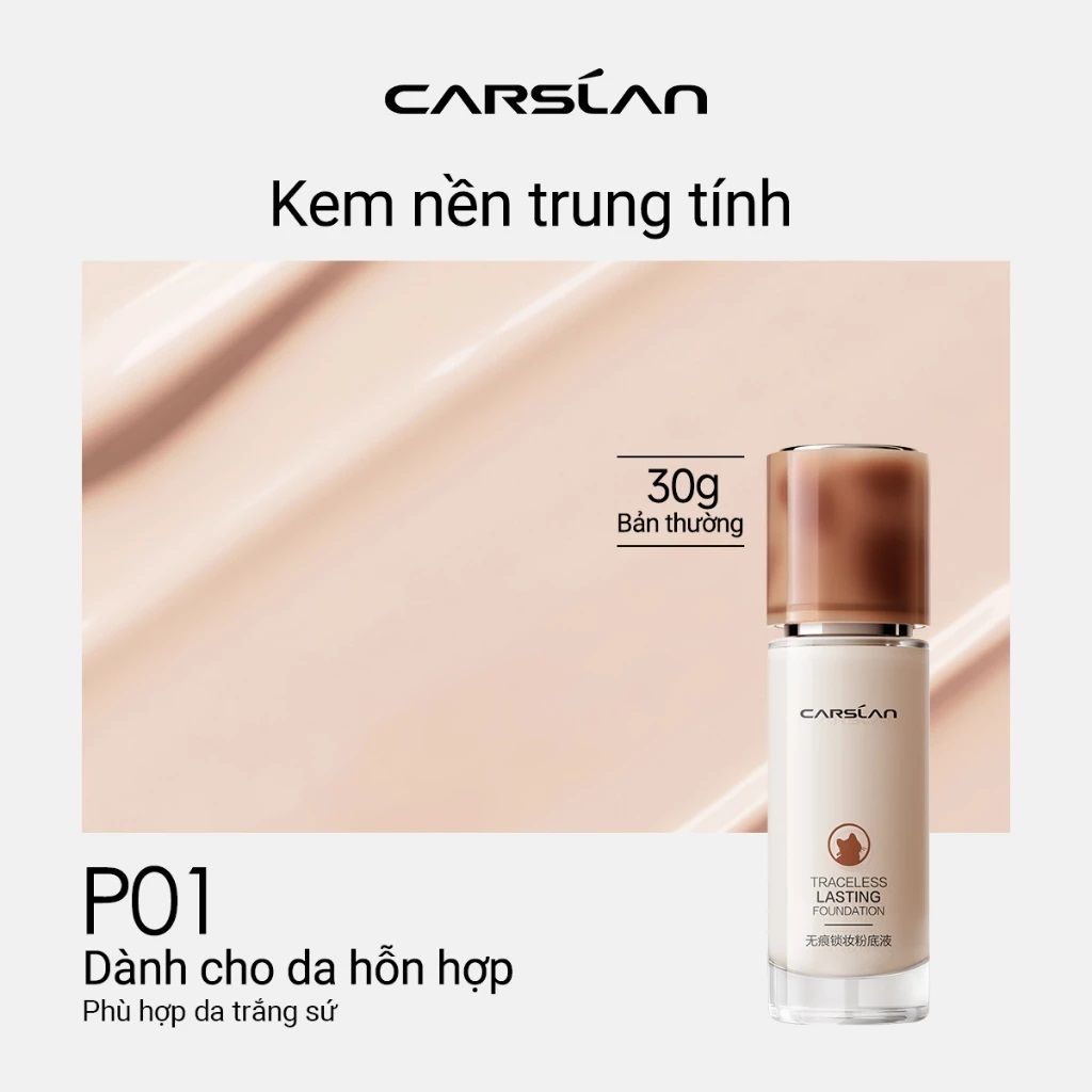 Kem nền Carslan Traceless Lasting Foundation