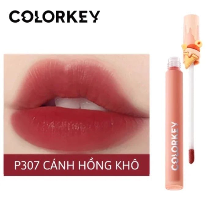 Son Kem Lì Siêu Mịn Môi Colorkey Soft Matte Water Tint Lipstick Ice Cream