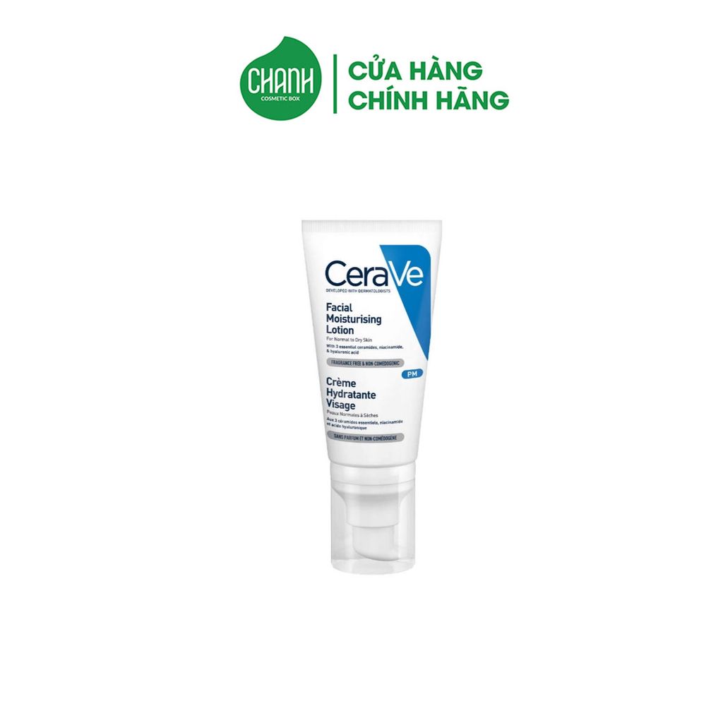 Sữa Dưỡng Ẩm Ban Đêm và Ban Ngày Cerave Dành Cho Da Mặt 52ml
