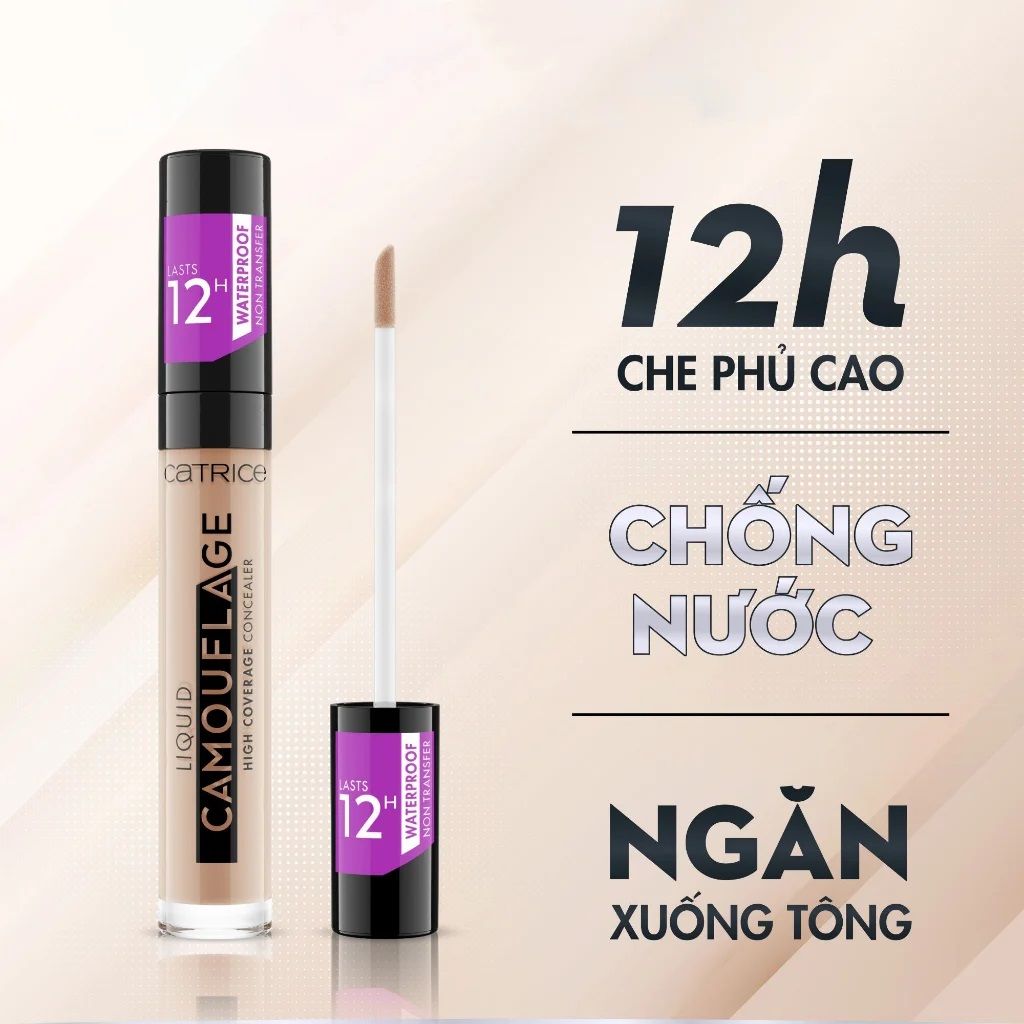 Che Khuyết Điểm  Catrice Camouflage Concealer Liquid Chống Trôi 5ml