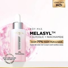 Serum L'oreal Tinh Chất Mờ Thâm Nám Glycolic-Bright Instant Glowing Serum 30ml