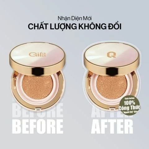 Phấn nước GILAA GLAMRR Q LONG WEAR DD CUSHION - SPF50+/PA+++