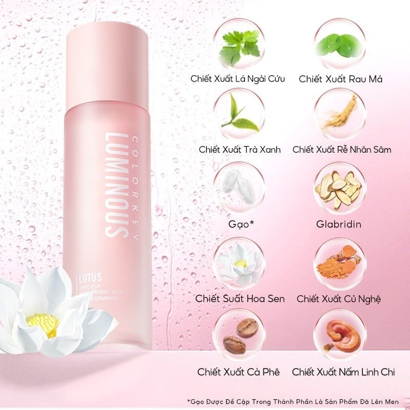 Gel dưỡng ẩm làm sáng da Colorkey luminous Lotus 50ml
