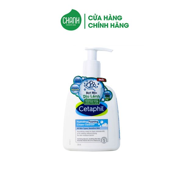 Sữa Rửa Mặt Cetaphil Hydrating Foaming Cream Cleanser Tạo Bọt Cho Da Nhạy Cảm