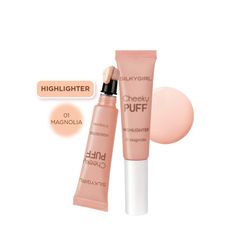 Phấn bắt sáng dạng kem Silkygirl Cheeky Puff Highlighter 01