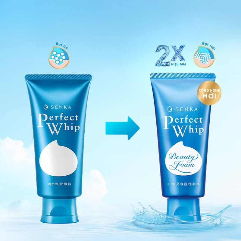 Sữa rửa mặt tạo bọt Senka Perfect Whip 120g