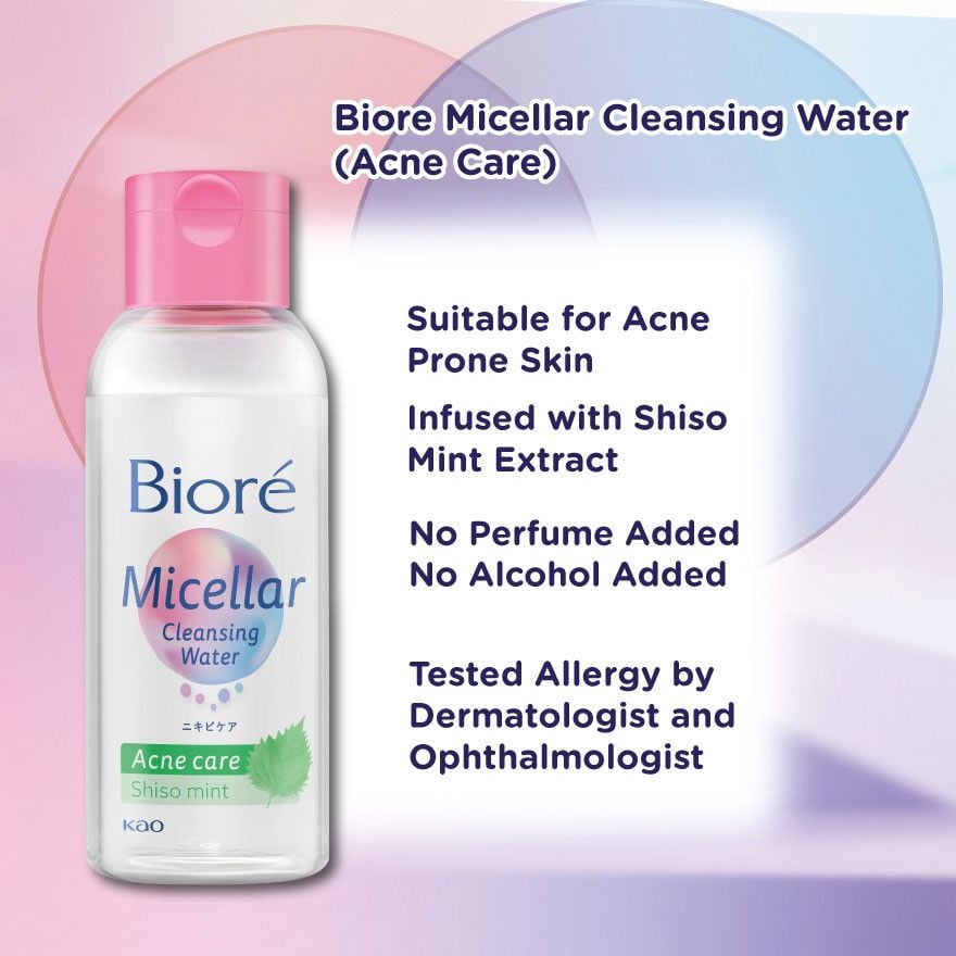 Tẩy Trang Biore da mụn Bioré Makeup Remover Perfect Cleansing Water Acne