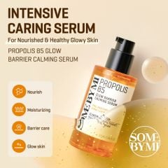 Tinh Chất Dưỡng Ẩm, Làm Dịu Da Mụn Chiết Xuất Mật Ong Some By Mi Propolis B5 Glow Barrier Calming Serum 50ml