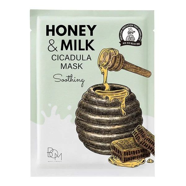 Mặt Nạ Giấy BOM Honey And Milk Mask 25g