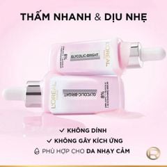 Serum L'oreal Tinh Chất Mờ Thâm Nám Glycolic-Bright Instant Glowing Serum 30ml