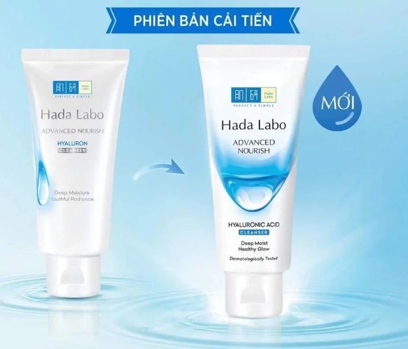 Sữa Rửa Mặt Hada Labo Dưỡng Ẩm Tối Ưu Advanced Nourish Hyaluronic Acid Cleanser 80g