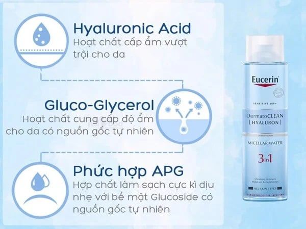 Combo 2 Nước Tẩy Trang Eucerin Dịu Nhẹ Cho Da Nhạy Cảm 400ml