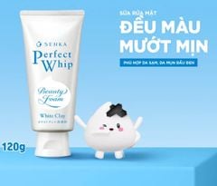 Sữa rửa mặt Senka Perfect white clay