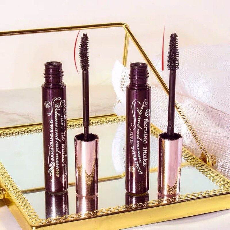 Mascara KISS ME Heroine Make Long/Volume And Curl Super Waterproof Mascara Nâng Cong Và Dài Mi