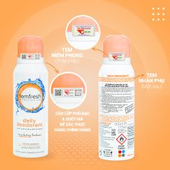 Xịt thơm vùng kín Femfresh Deodorant Spay 125ml