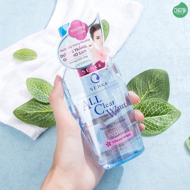 Nước Tẩy Trang Senka Micellar Dưỡng Trắng All Clear Water Micellar Formula White 230ml
