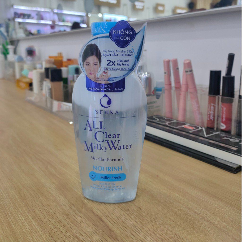 Nước Sữa Tẩy Trang Senka 2 Lớp All Clear Milky Water 230ml