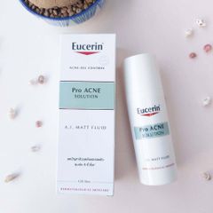 Kem Dưỡng Ẩm, Kiểm Soát Nhờn, Ngừa Mụn Matt Fluid Eucerin Pro Acne 50ml