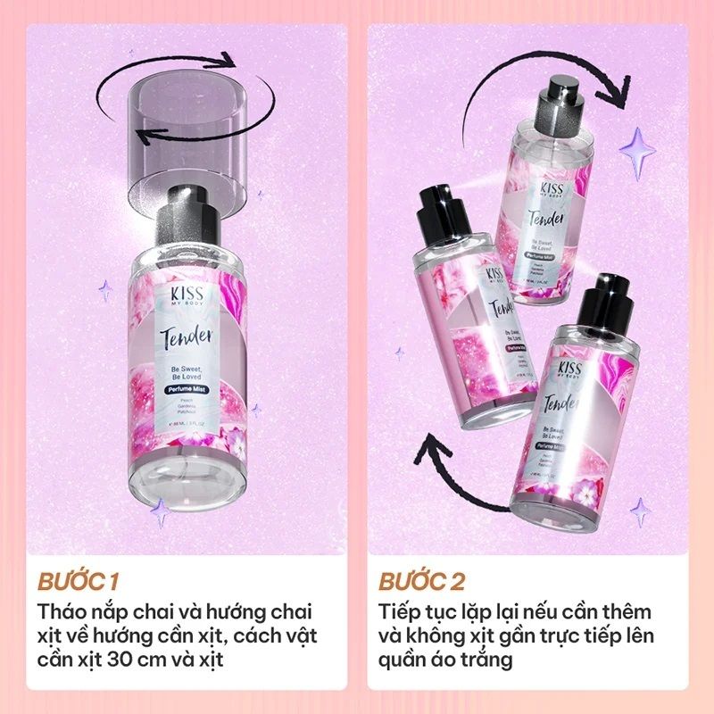 Xịt Thơm Toàn Thân Hương Nước Hoa Kiss My Body