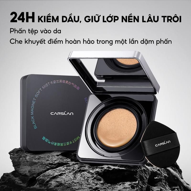 Phấn Phủ Carslan Black Magnet Soft Mist Powder 8g
