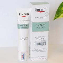 Gel Dưỡng Eucerin Pro ACNE Solution A.I Clearing TreatmentGiảm Mụn Viêm & Không Viêm 40ml