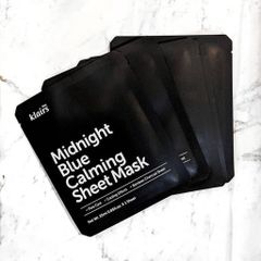 Mặt nạ Klairs Midnight Blue Calming Sheet Mask phục hồi và dưỡng ẩm.
