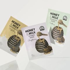 Mặt Nạ Giấy BOM Honey And Milk Mask 25g