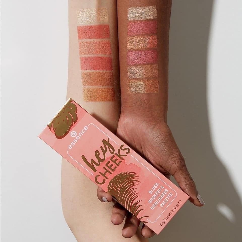 Bảng Phấn Má Essence Hey CHEEKS BLUSH, BRONZER & HIGHLIGHTER PALETTE