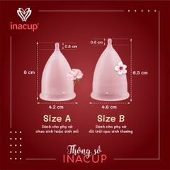 Cốc Nguyệt San Inacup 100% Silicon Y Tế