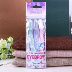 Bộ 3 Dao Cạo Mày & Cạo Mặt Kai Can For Women Eyebrow