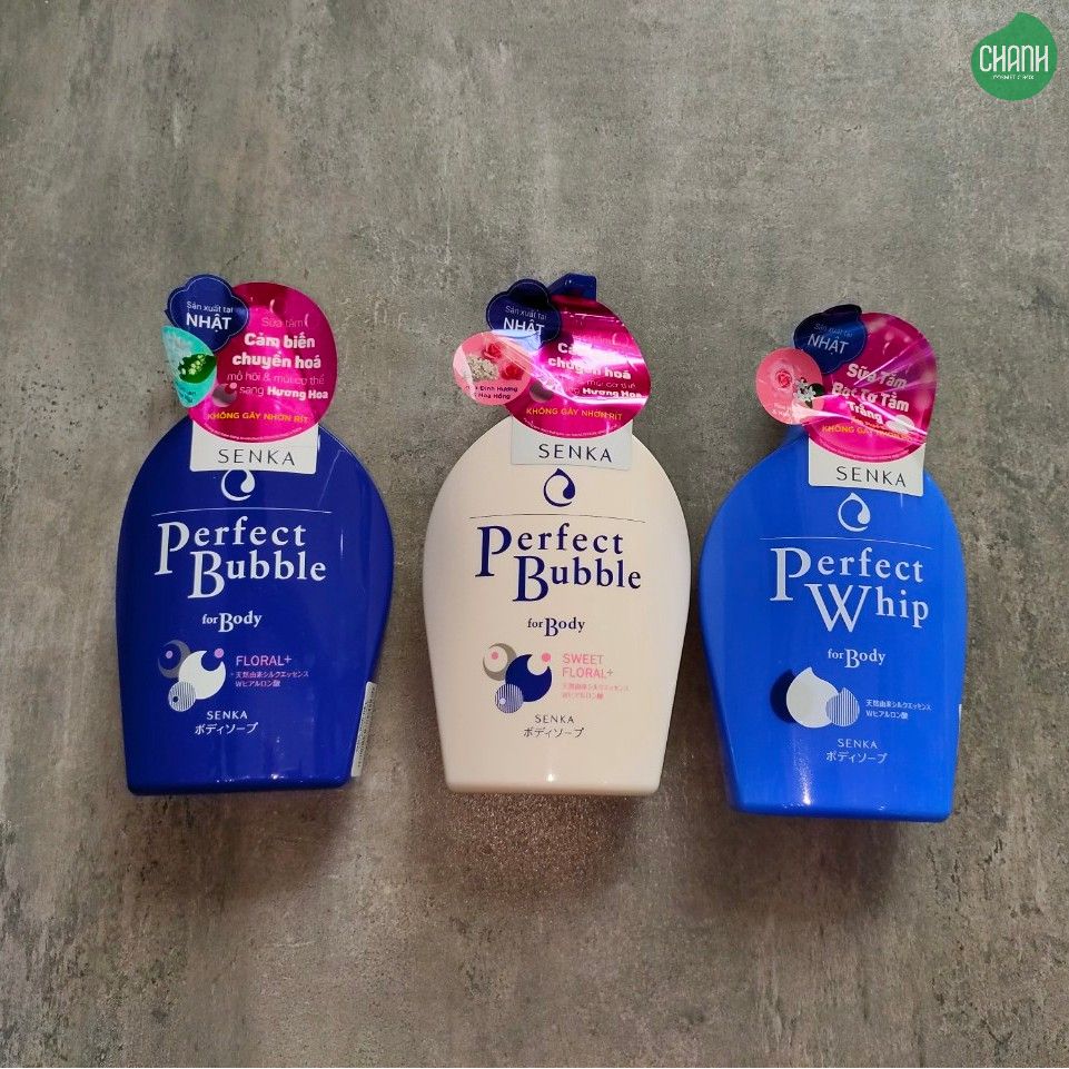 Sữa Tắm Dưỡng Ẩm Senka Perfect Bubble For Body Floral 500ml