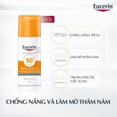 Kem Chống Nắng Eucerin Chứa Tinh Chất Sáng Da 50ml Sun Serum Spotless Brightening SPF 50+ UVB UVA