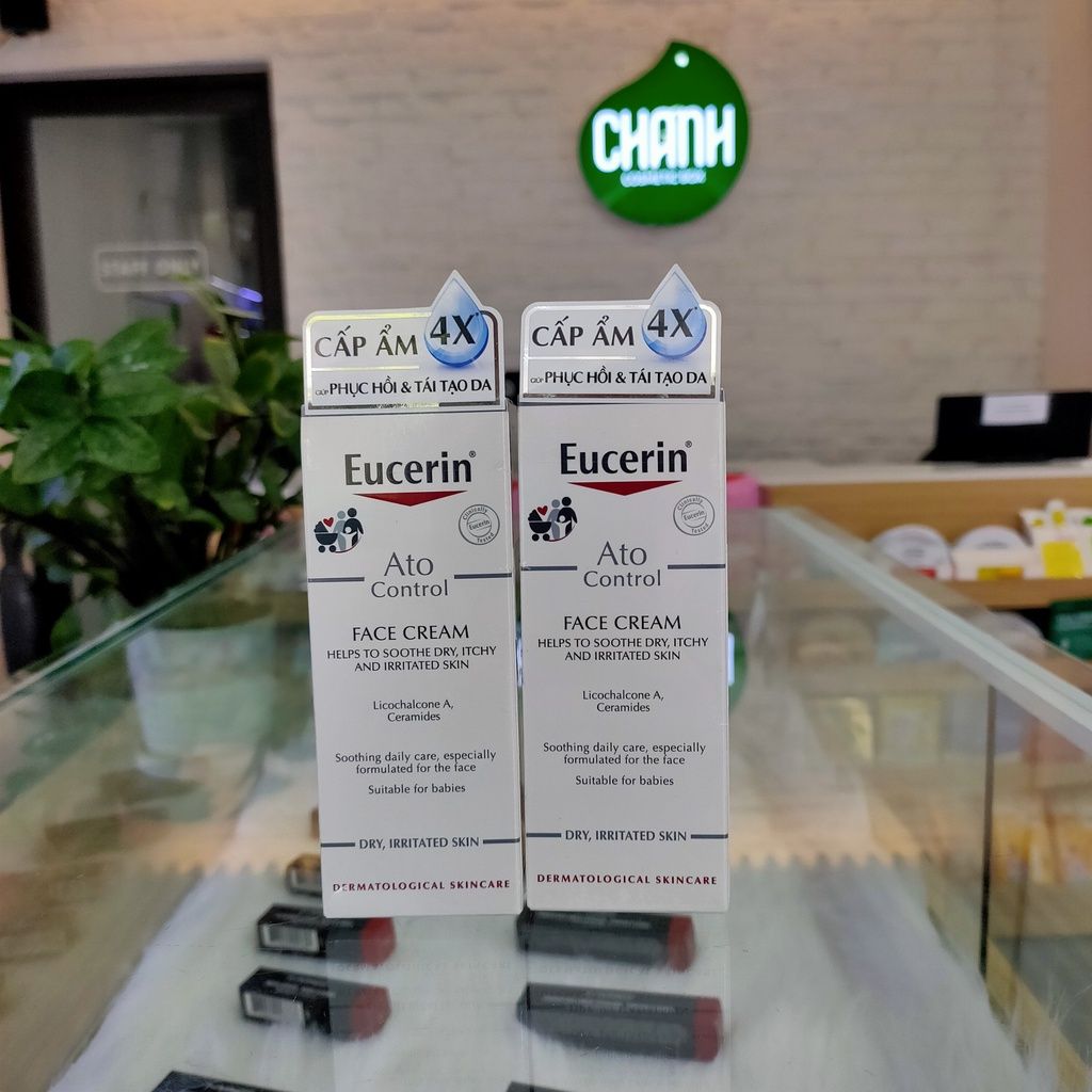 Kem Dưỡng Eucerin Phục Hồi Tái Tạo Da Nhạy Cảm Ato Control Face Cream 50ml