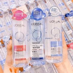 Nước tẩy trang LOreal Paris 3-in-1 Micellar Water / Revitalift Crystal 400ml