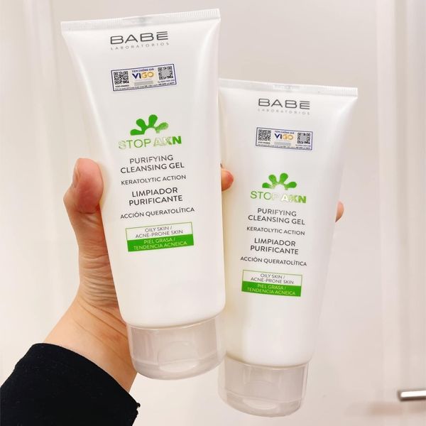 Sữa Rửa Mặt BABE - BABÉ Stop Akn Purifying Cleansing Gel Cho Da Dầu Mụn