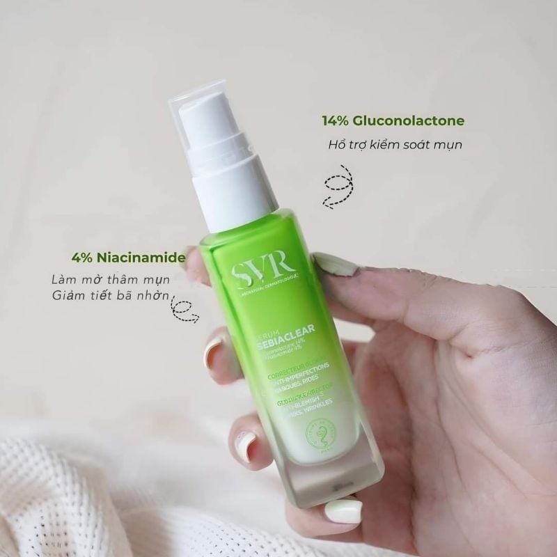 Tinh Chất Làm Ngừa Mụn, Làm Mềm Mịn Da SVR Sebiaclear Serum 30ml