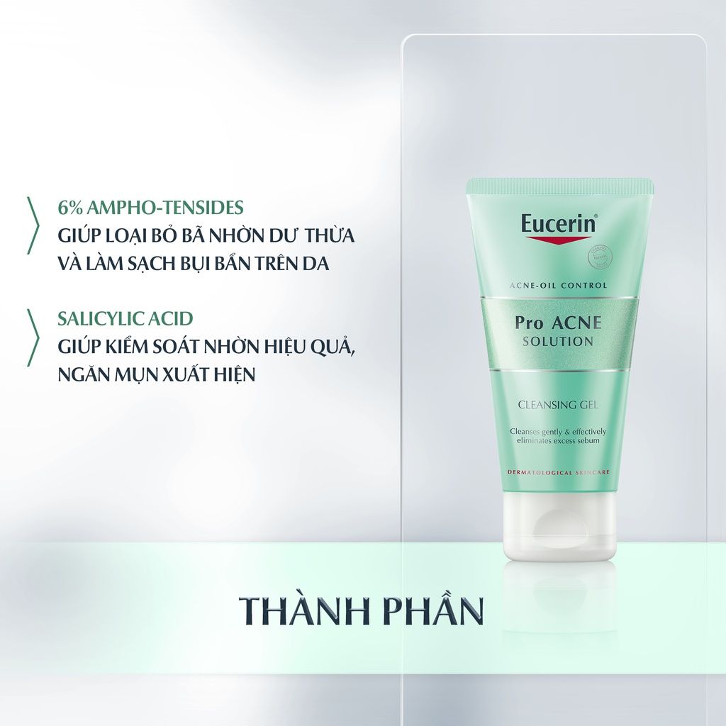 Gel Rửa Mặt Cho Da Mụn Eucerin Pro ACNE Cleansing Gel