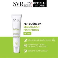 Kem dưỡng da làm giảm mụn SVR SEBIACLEAR Mat + Pores 40ml