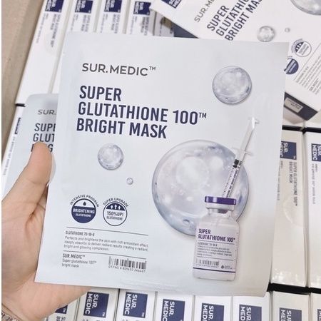 Mặt Nạ Sur.Medic+ Tinh Chất Glutathione Làm Sáng Da Bright Glutathione Mask 30g