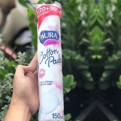 Bông Tẩy Trang Aura beauty 150 miếng