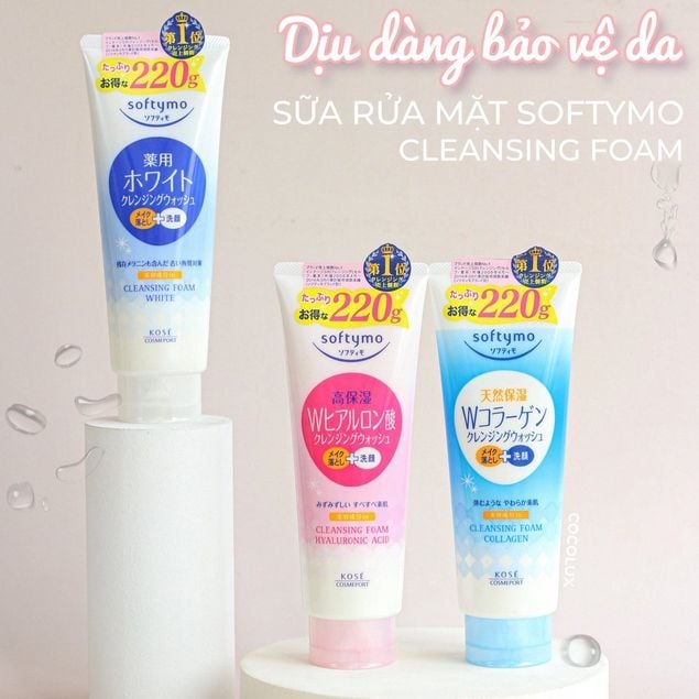 Sữa rửa mặt tẩy trang Kose Softymo Cleansing Foam Nhật Bản