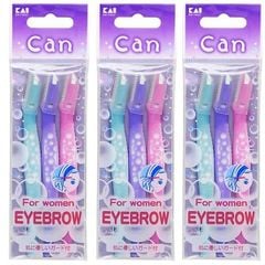 Bộ 3 Dao Cạo Mày & Cạo Mặt Kai Can For Women Eyebrow