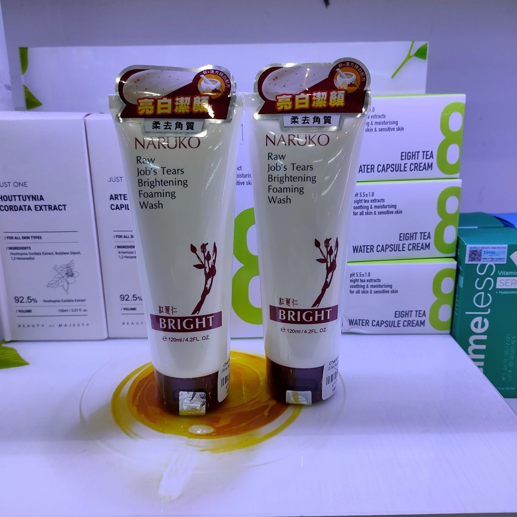 Sữa Rửa Mặt Naruko Ý Dĩ RJT Pore Minimizing & Brightening Foaming Wash 120ml