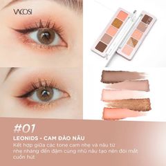BẢNG MÀU MẮT 5 Ô VACOSI METEOR EYESHADOW - VP29