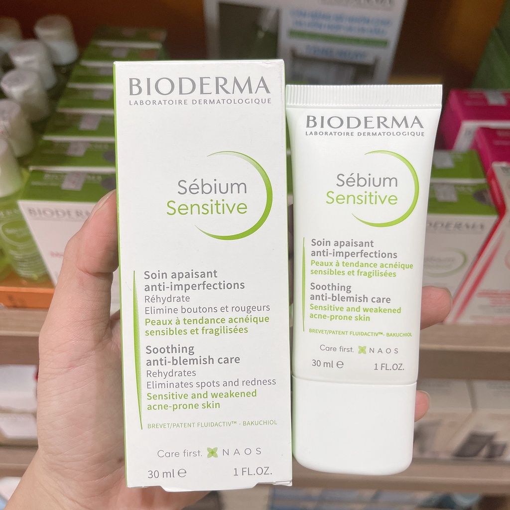 Kem Dưỡng Bioderma Sébium Sensitive Cho Da Mụn Nhạy Cảm 30ml